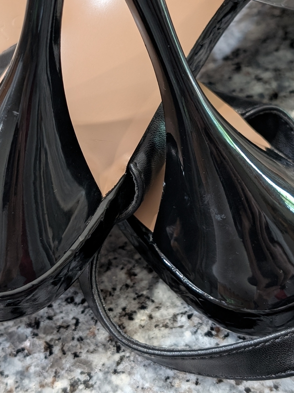 Torgeis New York Black Patent Heels | Pointed Toe Slingback | Size 10 | Chic Dre - Picture 8 of 15